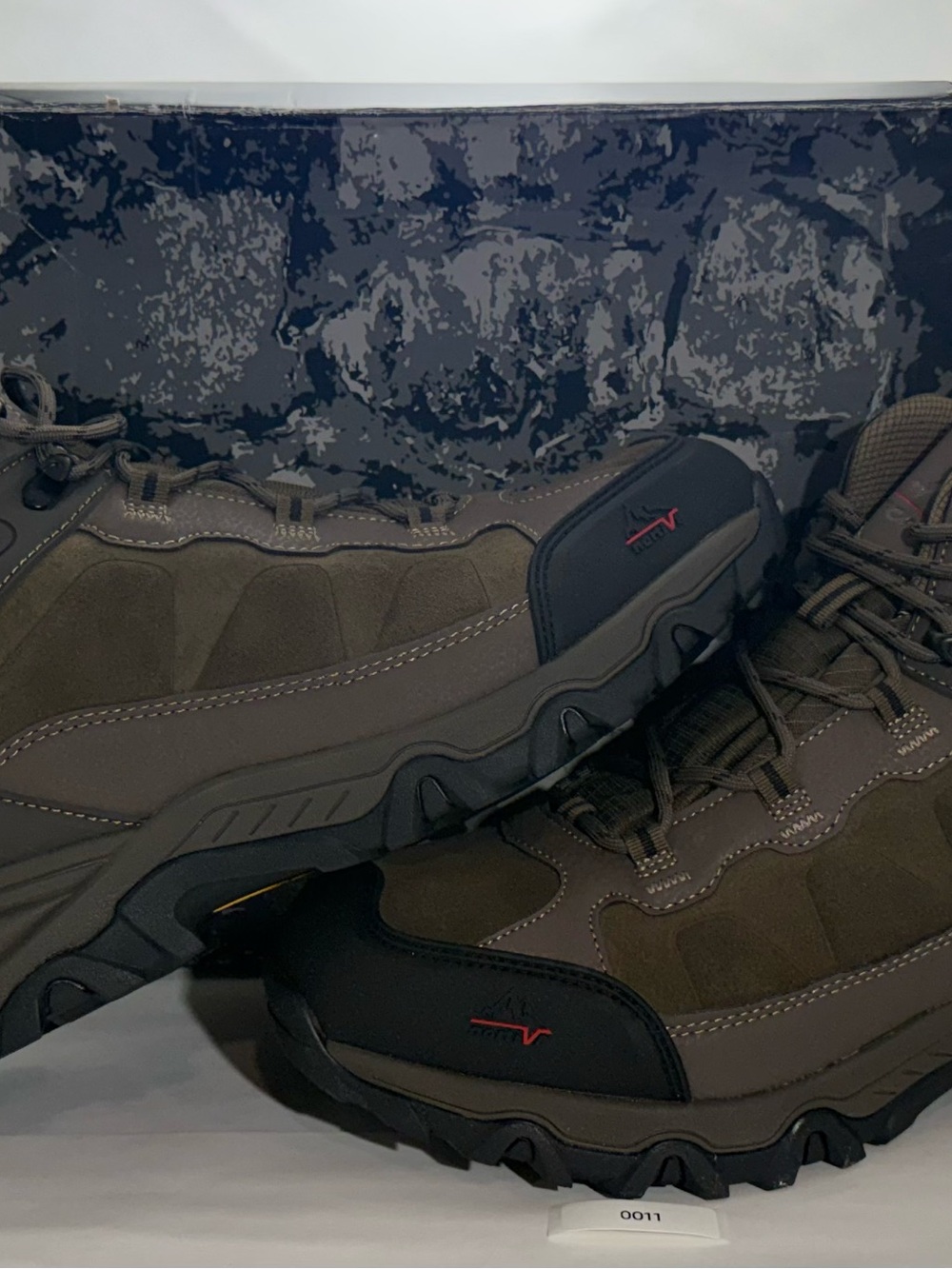 Men's Olive Brown Trail Boots with Rugged Grip